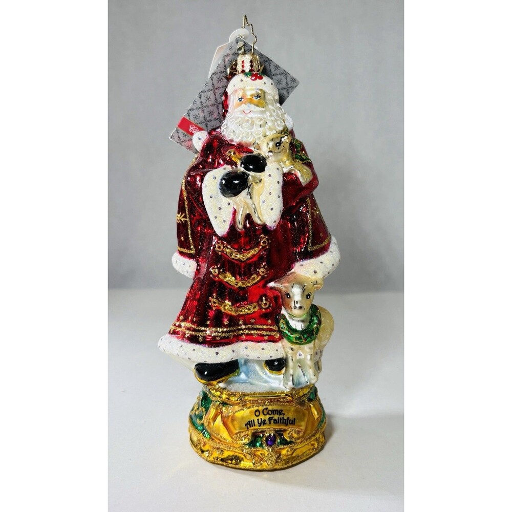 Christopher Radko Oh Come All Ye Faithful Ornament “Classic Carol’s” 6” RARE